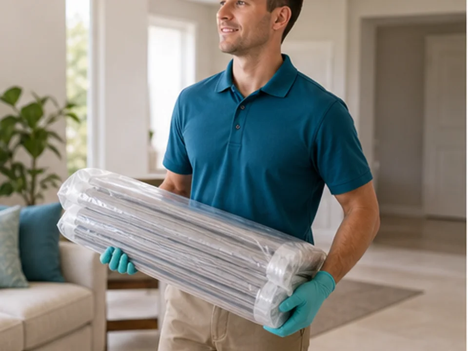 Drapery Cleaning vs Dry Cleaning blind cleaning example